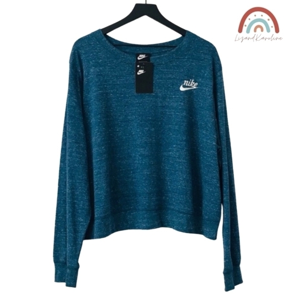 New! Nike Plus Size Long Sleeve Active Athletic Sweatshirt Top - Picture 1 of 9